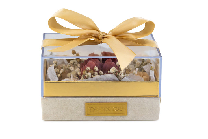Box Gold Thank You - Rosa