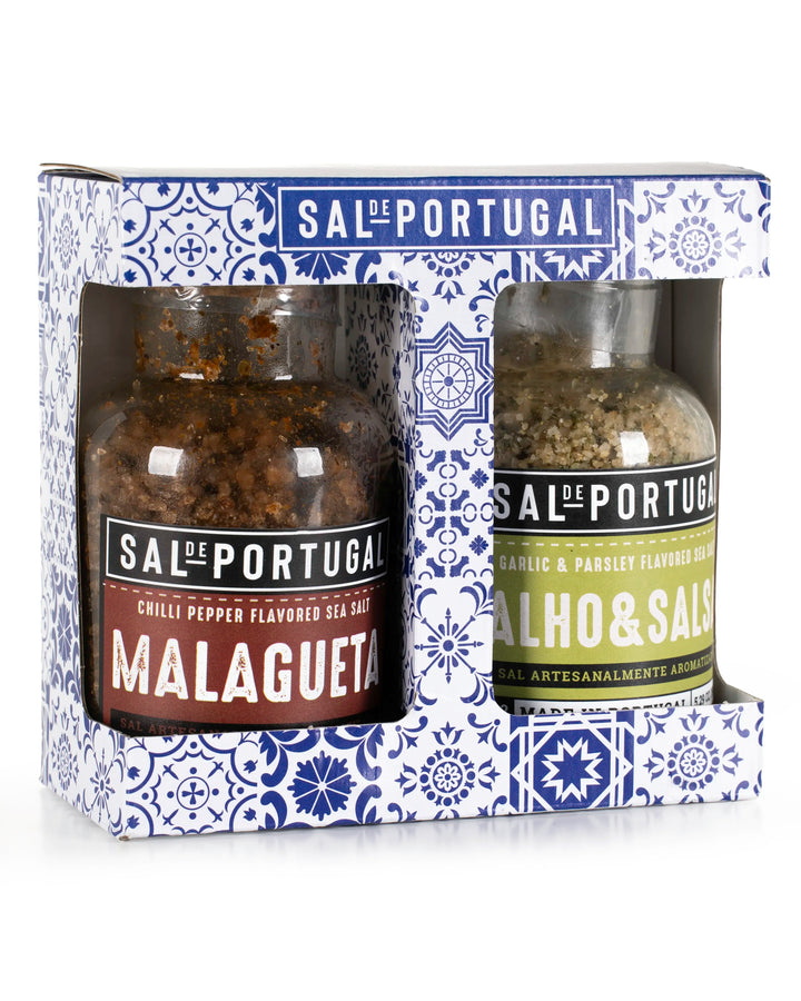 Coffret Sal c/Alho e Salsa e Sal c/Piri-Piri Sal de Portugal 300g
